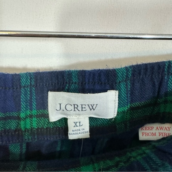 NWT J. Crew Men’s Plaid Flannel Pull On Pajama Lounge Pants in Tarten Plaid - Picture 8 of 13